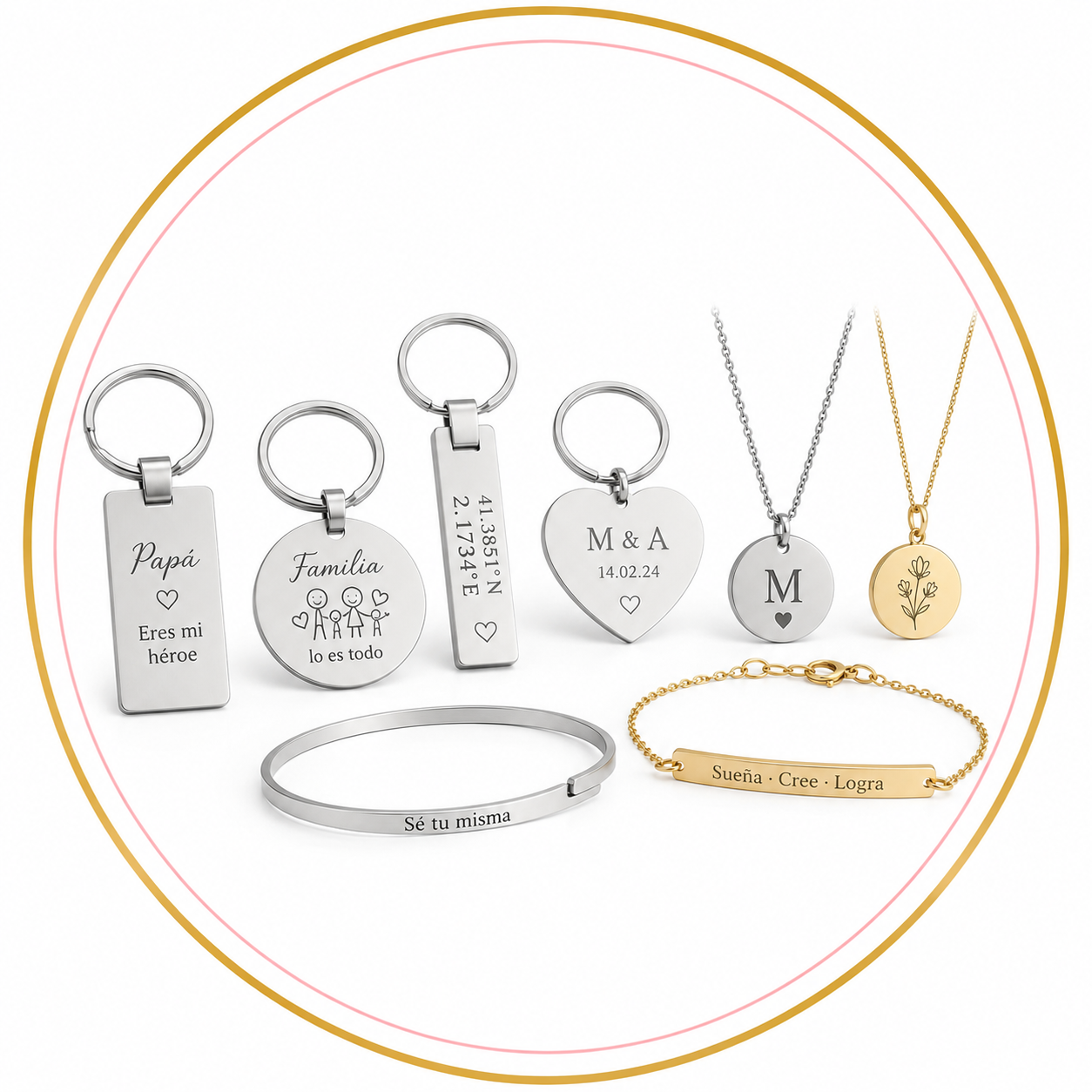 ACCESORIOS CON GRABADO LASER